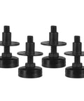 4 Pack Adjustable Leveling Feet for Cabinets and Beds, 3/8-16 Inch Threaded Levelers With 1.5 Inch Thread Length, Height Adjustable