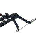 Close-up of a 3 Piece Hose Clamp Pliers Set With 45 Degree Angle Flat Belt Plier, showing the spring mechanism and wire detail.