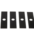 Beefy Eco Edger Blade Replacement 8x2 Hole Diameter 1 Inch Universal Fit That Plays Nice With Ryobi Echo Stihl Maruyama Green Machine 237001 Four Pack Built Tough For Home Lawn Care, four black steel blades