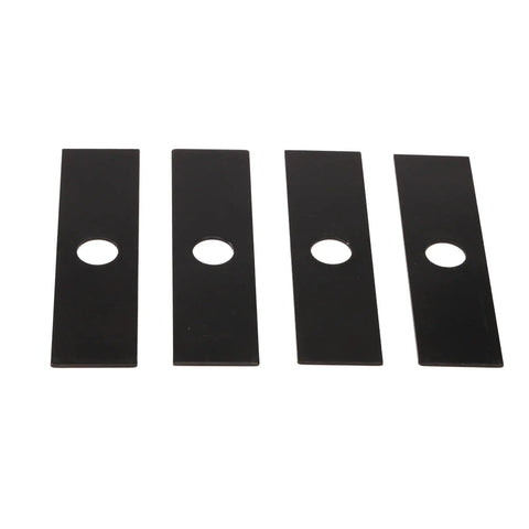 Beefy Eco Edger Blade Replacement 8x2 Hole Diameter 1 Inch Universal Fit That Plays Nice With Ryobi Echo Stihl Maruyama Green Machine 237001 Four Pack Built Tough For Home Lawn Care, four black steel blades
