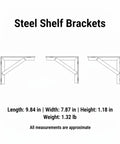 Heavy Duty Steel L Brackets For Floating Shelves Garage Racks And Wall Storage Angle Iron Support For DIY Projects Reinforcement