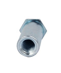 Boss Level M6 Hex Head Self Clinching Standoff 20Mm Zinc Plated Steel Fastener Featuring Bold Full Threads And Hella Secure Grip For Heavy Duty Fabrication Jobs Pack Of Twenty close-up view showing threaded opening.