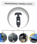 Two Pack Rubber Latches For Tool Boxes And Golf Carts T-Handle Draw Latch With Grip Heavy Duty Flexible Latch Set Close-up