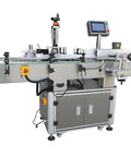 Rock Solid High Speed Automatic Labeling Machine For Oral Liquid Vials Ampoules And Reagent Tubes Precision Continuous Feed Marking Equipment side view