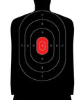 Silhouette Target Pack 12x22 Inches For Indoor And Outdoor Shooting Practice Red Police Style Silhouettes 50 Count Great Value Perfect For Range Day Training At 25 Yards