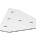 Beefy Heavy Duty Flat Tie Plate Aluminum Alloy L Shaped Bracket Set For Industrial Repairs And Mending Delivers Strong Compression Resistance
