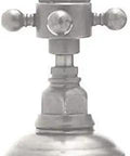 Country Bath One Half Inch Cold Side Valve With Connections Satin Nickel Finish Solid Brass Trim Plate Escutcheon And Handle