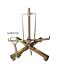 Folding Wire Spool Rack for Floor or Stud Mounting, Handy Cable Dispenser for Romex Wires, durable steel frame.