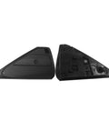 No Sweat Drop In Pair Of Red Rear Bumper Reflectors Covers For Tesla Model 3 And 2019 Plus Fits Model Y 2017 To 2020 angle view of parts