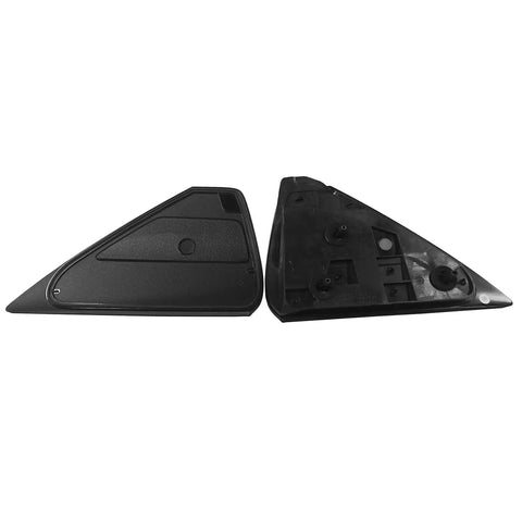 No Sweat Drop In Pair Of Red Rear Bumper Reflectors Covers For Tesla Model 3 And 2019 Plus Fits Model Y 2017 To 2020 angle view of parts