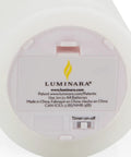 Bottom detail of Flameless Pillar Candle Large 6.5 Inches Unscented With Real Flame Effect Flickering LED Battery Operated Candle