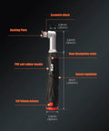 Cordless Mini Car Polisher 12V Micro Random Orbital Buffer with PVC soft rubber handle and 12V lithium battery for vehicle polishing