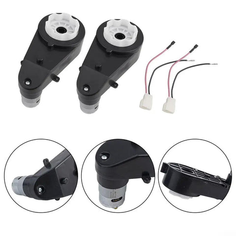 High Speed 24V 30000RPM Gearbox For Electric Cars Replacement Motor Gearbox For Ride On Toys Two Pack 2 Pcs Durable High Torque Drive Unit