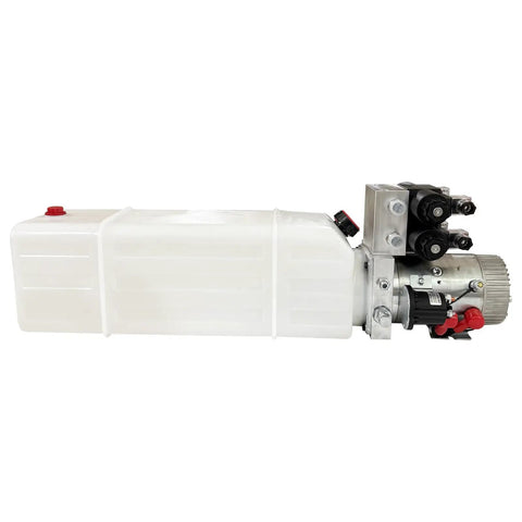24V Hydraulic Power Unit With Dual Valve Pump And 12.68 Quart Tank For Car Tailboards And Lifting Platforms 2200W High Output