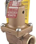 Water Pressure Relief Valve 30-Lb 0.75-In Dia For Home Plumbing, High-Flow Safety Valve, Durable Build, Easy Install For Water Heaters And Boilers, ANSI Certified And Ready To Protect Your System. Brass pressure relief valve with threaded inlet and tag.