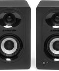 Pair of 3-inch powered Bluetooth studio monitors from Bluetooth Fully Automatic Belt Drive Turntable With Dust Cover And Die Cast Aluminum Platter