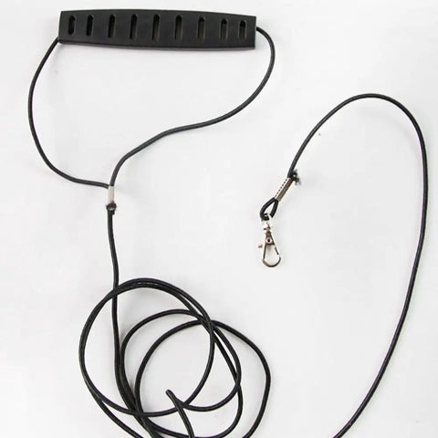 Black rope and clasp from Anti Pinch Bird Flight Suit For Parrots And Small Birds, Prevent Loss, Adjustable Walking And Training Gear