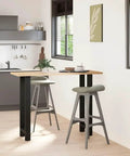 Adjustable Metal Table Legs Pack Of Two Sturdy Steel Bases With Self Leveling Floor Savers in modern kitchen setting.