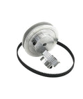 Upgrade Your 3D Printing Setup With This Sturdy Yushop Timing Pulley Kit Featuring Smooth Low Noise Operation Perfect For Precision CNC Machines And Stepper Motors With A Reducer Ratio Of One To Two And Multiple Bore Size Options, silver metal timing pulley and black belt set for 3D printers