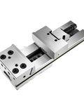 Modular Precision Vise For Milling Machines, Quick-Adjust Jaw Width, Manual CNC Clamp, Beefy Boss Vise Accessory, steel construction