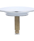 Rotary Bathtub Drain Stopper Copper One Press Seal Hair Catcher with shiny finish and durable brass attachment for easy installation.