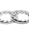 M6 DIN 6797J internal tooth lockwasher, zinc-plated low-carbon steel, 2 pcs, Amazon