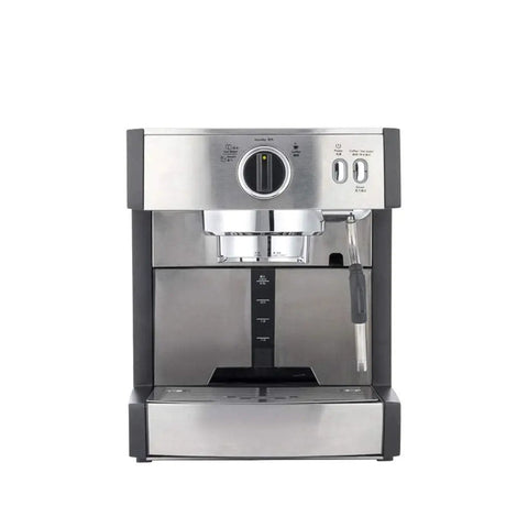 Professional Single Pump Semi Automatic Espresso Coffee Machine For Home Brew Barista Style Shots Stainless Steel Body 110 To 240V