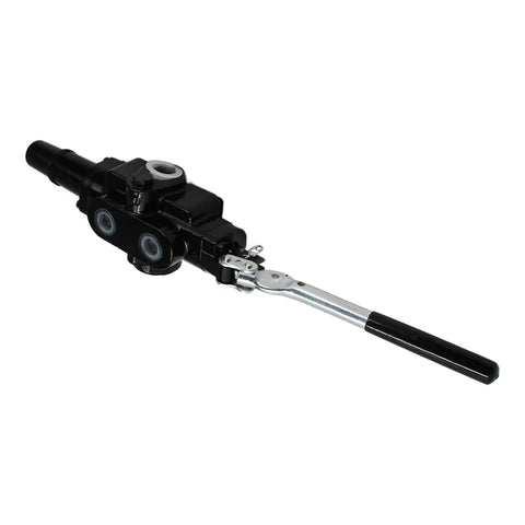 Heavy Duty Hydraulic Log Splitter Valve With Auto Return Detent 25 GPM At 3500 PSI, side view