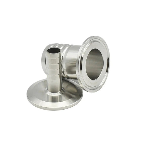 Sanitary Stainless Steel Hose Barb To Tri Clamp Pipe Fittings Boss Grade Range 6mm 8mm 10mm with 1.5 Inch Clamp End