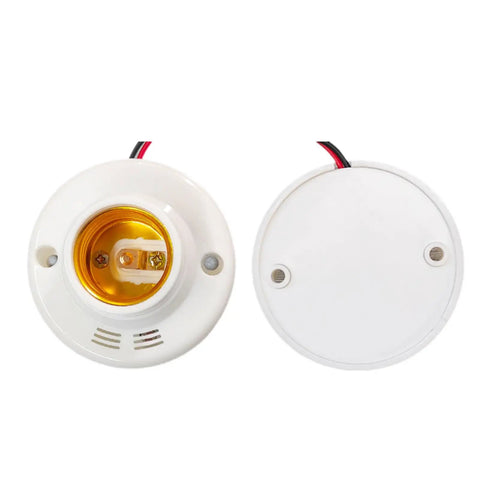 High Sensitivity E27 Sensor Light Socket Adapter 1 Or 2 Pack For Safe Home Lighting, Easy Setup, durable socket with wiring detail