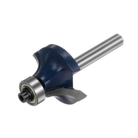 Superior 3/4 Radius Roundover Router Bit With 1/4 Inch Shank And Durable Carbide Tip, precision bearing guide for woodworking.