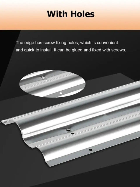 Extra Large 3.3ft Stainless Steel Cable Duct For Wall And Floor Heavy Duty Cable Management Cover with screw holes