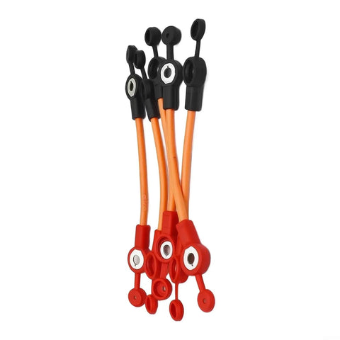 Totally Rad 6Pcs E-Bike Battery cables with Thick Flex Copper Wire 2.5mm² That Boost Safety Flame Resistant PVC Insulation For Super Charging And High Performance Ride On Any Street, red and black