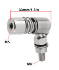 M6 Marine Ball Joint Connection Fitting For Outboard Remote Control Boat Throttle Cable And Shift Cable Stainless Steel