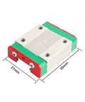 27mm x 35mm slick sliding block of Two Pack MGN12C 400mm Linear Rail Guide Kit for 3D Printers with CNC Linear Rail System