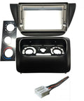 Mitsubishi Lancer 2002 2003 2004 2005 Dash Kit For 9 Inch Aftermarket Radio Install With Wiring Harness Plug And Play Black Finish