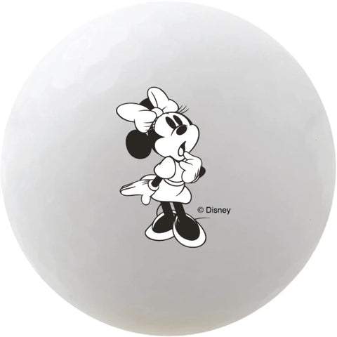 Minnie design on Vivid Soft Seasonal Disney Golf Ball Gift Set 4 Pack With High Visibility Designs For Explosive Distance And Soft Feel From Tee To Green Collectible Disney Character Golf Balls Great For Gifting.