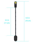 9V Battery Clip Converter Cable For Guitar Effects Pedals With 5.5mm Outer And 2.1mm Inner Plug Negative Center Right Angle Dual Cables