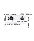 Gotta love this sleek Rastky Flat Idler Pulley Kit For Your Lawn Mower Deck That Fixes V Belt Slippage And Delivers Super Smooth Operation With Durable Plastic Metal Bearings Perfect Match For GX20286 287 Models Plus More Decks Like LA100 LA105 LA110. Two black idler pulleys with size labels
