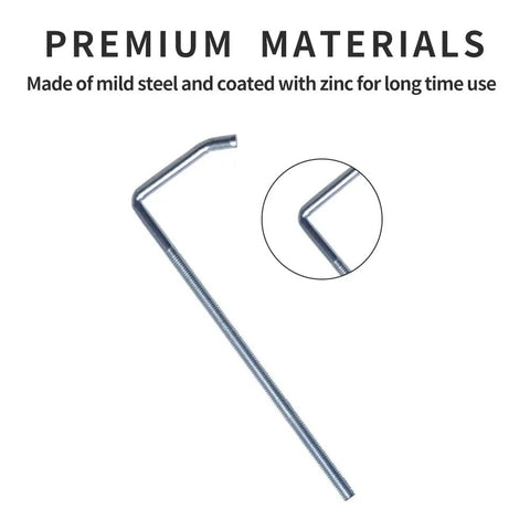 4 Piece Universal Exhaust Clamp With Hanger Fits 2.5 Inch Exhaust Pipe Bolt On Hanger Kit, zinc-coated mild steel rod