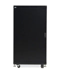 Heavy Duty 22U Server Cabinet With Sleek Tempered Glass And Rock Solid Metal Doors 36 Inch Deep Network Rack Enclosure front view.