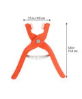 Snap Button Installation Tool Kit With Storage Box For Press Fasteners, Pro-Grade Five-Claw Snap Plier Set With Open-Ring Snaps, 15 cm orange pliers