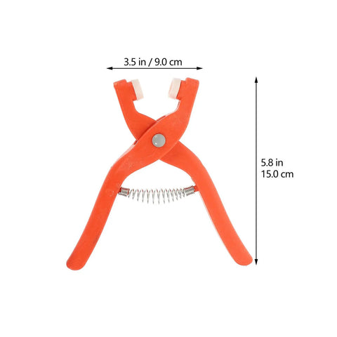 Snap Button Installation Tool Kit With Storage Box For Press Fasteners, Pro-Grade Five-Claw Snap Plier Set With Open-Ring Snaps, 15 cm orange pliers