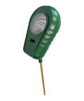 3 In 1 Soil Tester With Long And Short Probes For Moisture Fertility And Plant Water Needs, green casing with gauge