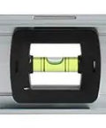 36 Inch Aluminum Level With Rule Black I Beam Frame Top Read Window Quick Change Vial Covers Durable Acrylic Vials V Groove Edge