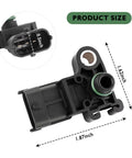 Map Sensor Replacement That Fits OEM 55573248 12591290 12644228 SU9491 2133842 Bolt On For Chevy Impala Silverado GMC Canyon Sierra Buick Lacrosse And Keeps Your Ride Running Right Car Accessories, black plastic, 1.62x1.87x0.96 in
