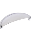 Ravino Polished Chrome Cabinet Cup Pull 3 Inch Center To Center Drawer Handle for cabinets and furniture, side view