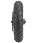 Front view of Beefy 9.8 Inch Pneumatic Rear Tire For Electric Scooter With Disc Brake Replacement Wheel Heavy Duty Cushioning