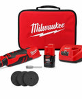 Badass Brushless Cordless Rotary Tool Kit With Whopping Variable Speed Range 5000 To 27500 Rpm And Redlink Intelligence for cutting, grinding, and sanding.