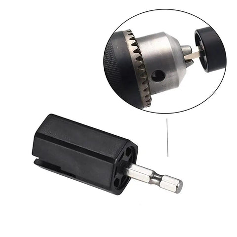 GosoNo Multifunctional String Winder With Bridge Pin Puller Remover Tool sleek black hex chuck attachment for guitar maintenance.